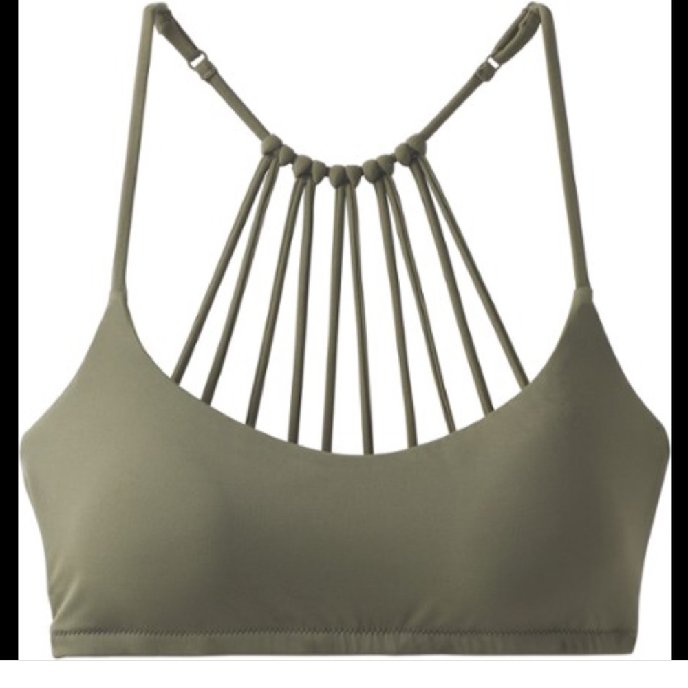 Prana Merrow Swim top bralette cargo olive green